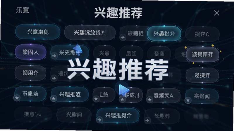 չʾ����Ӧ�õ���Ȥ��ǩѡ����棬����Ϊ����״��ǩ�ƣ����Ƽ���ǿ��ϸ�����ֱ�ǩ�ĸ���Ч���͵���������������������֡���Ȥ�Ƽ�����Ŀ�������ұ���