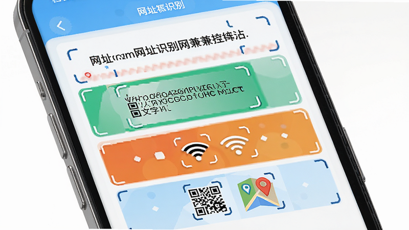 ΢ɨһɨ��ά��ʶ����ʽ������չʾͼ������Ϊ�ֻ����棬��Ļ�Ϸ�����ʾ���ֲ�ͬ�Ķ�ά��ʶ������һ����ַ���ӡ�һ�����֡�һ��Wi-Fiͼ���һ����ͼ��λͼ�꣬�������룬ɫ���������ԣ���������ˣ�ϸ�����������ʸ��壬�ɾ����޶���Ԫ��