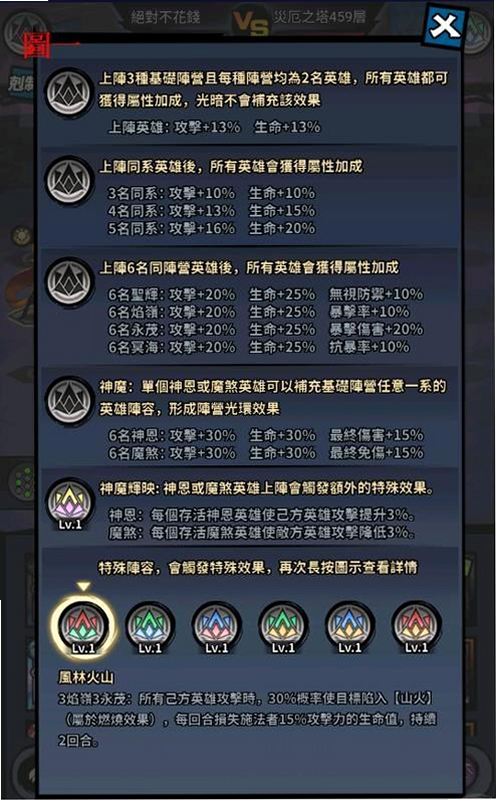 新世界:暗影成双 安卓版 角色技能表 攻略图