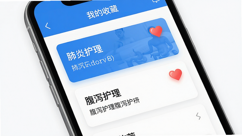 ����һ��APP�ղع��ܽ���ͼ������Ϊ�ֻ���Ļ����ʾ