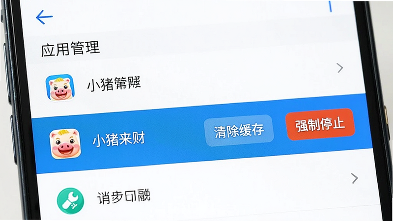 ����Ϊ�ֻ����ý��棬��ʾ��Ӧ�ù������б���������ʾ��С�����ơ���Ŀ���Ա��С�������桱�͡�ǿ��ֹͣ����ť�����ֱ�׼���Ű�淶�������ֱ�ۣ�ϸ�ڰ���ͼ����롢���������������������ɾ����޶���Ԫ��