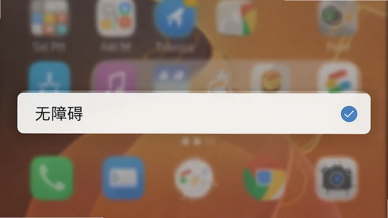 主体为手机设置界面截图,高亮显示“无障碍”选项,背景为模糊的手机桌面,布局清晰,排版标准,风格为扁平化UI设计,细节处有勾选标记,画质高清,干净,无多余元素,alt属性:字体小字号适配助手权限设置预览图