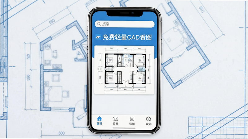 �ֻ���Ļ������ʾ���������CAD��ͼ��APP���棬����Ϊ���Ĺ�����ͼ��������ɫ��Ϊ�Ƽ������ɫ������չʾһ�������Ľ���ƽ��ͼ����ͼ�����������������ײ��м��Ĺ��ܵ���������ƽ����Ʒ�񣬸��壬�޶���Ԫ�أ��ɾ�