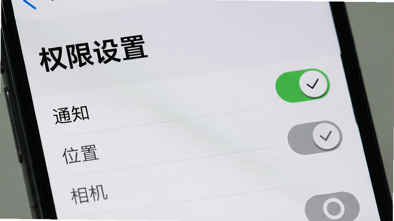 ����Ϊһ���ֻ����ý��棬��ʾȨ�޹����б������С�֪ͨ��Ȩ�ޱ���ѡ������Ȩ���硰λ�á��������������ɫ���ã�����Ϊǳ��ɫ�������б�ʽ���Ű��������������淶��ϸ�ڴ����ذ�ť״̬��ȷ�����ʸߣ��ɾ��޶���Ԫ�أ����֡�Ȩ�����á��Ժ�ɫ������ʾ
