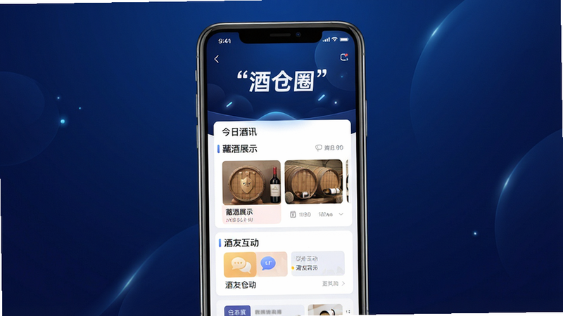 ����Ϊ�Ʋ�ȦAPP���ֻ�����չʾ�����ֲ��þ��й�ͼ������Ϊ����ɫ������ͻ�Ը߶˸У���Ļ������ʾ���Ʋ�Ȧ��Logo��������ҳ�����������վ�Ѷ�������ؾ�չʾ���������ѻ�������ģ�飬�Ű��������������Ϊ�ִ���ƽ����ƣ�ϸ�ڴ���΢��Ч�������ʸ��壬�ɾ��޶���Ԫ�أ����֡��Ʋ�Ȧ��������