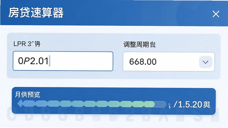��������������Ӧ���е����ʵ������ý��棬��ʾLPR��ֵ�����͵�������ѡ�����������·��ж�̬���µ��¹�Ԥ���������רҵ�Ͻ�����ɫ��Ϊ�������ֽ��ڹ��ߵ�רҵ�У����廭�ʣ��޶���װ��