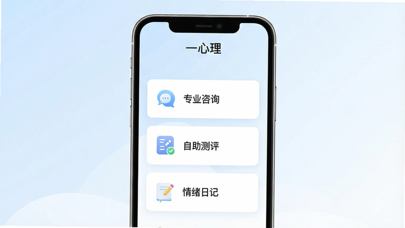 һ���ִ���Լ�����ֻ������ͼ������Ϊ��һ������APP��ҳ������Ϊ��͵ĵ���ɫ���ɫ���䣬������ʾ��һ������Logo���м�����չʾ��רҵ��ѯ�������������������������ռǡ��������Ĺ�����ڣ����沼���������࣬�޶���װ��Ԫ�أ����壬�ɾ�����ˮӡ