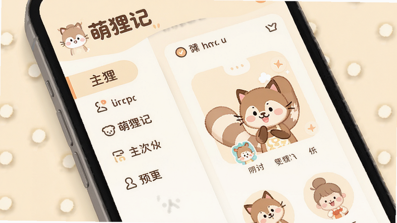 ����Ϊ�����APP���ֻ������ͼ����������չʾ���˵��ͽ�ɫ���������Ű�����ܰ�����Ϊ��ƽ����ͨ�廭�磬ϸ�ڴ�����͵Ĺ�ӰЧ�������ʸ��壬�ɾ��޶���Ԫ�أ����ְ���