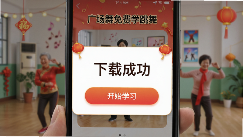 ����Ϊ�ֻ���Ļ����ʾ���㳡�����ѧ���衱APP��������ɽ��棬����Ϊ���ĵ��������ϲ�죬ϸ����ʾ����ʼѧϰ����ť�������������ɾ������֡����سɹ�����Ŀ