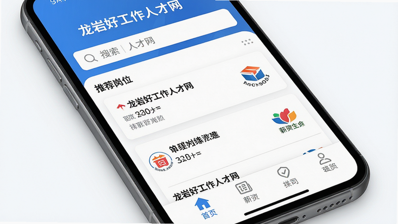 ����Ϊ�ֻ���Ļ��д����ʾ�����Һù����˲�����APP��ҳ���棬����������Ϊ�������������в��Ƽ���λ�б����ײ����������Ű��������򣬷�����������ɫ����磬ϸ�ڰ�����λ���⡢н�ʷ�Χ����˾logoͼ�꣬���������ɼ������ʸ��壬�ɾ��޶���Ԫ�أ�����Ϊ���׽���