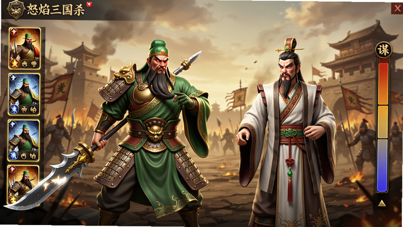 ����Ϊŭ������ɱ��Ϸ�����棬����չʾ��������ı˾��ܲ���ŵ�3D��ɫģ�ͣ������Ƿ������Ĺ�ս������������ž����Ŀ���ͼ�꣬�Ҳ���ʾŭ��ֵ�ۣ��������дʵ����������񣬻�����壬��Ӱ���棬�޶���UIԪ�أ��ɾ����䡣