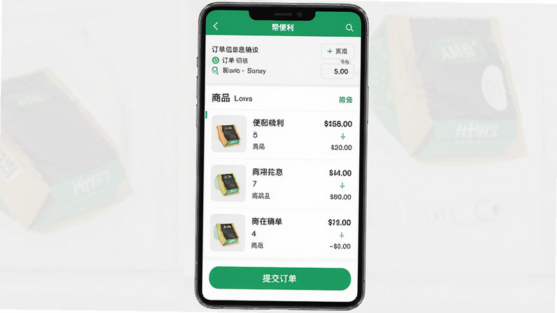 主体为帮便利BANG订单确认页面,布局为顶部订单信息摘要,中部商品列表,底部