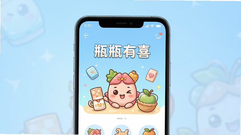 ����Ϊһ����׿�����ֻ�����Ļ��ʾ��ƿƿ��ϲ��APP���棬���ּ�࣬�Ű�������������¿�ͨ��ϸ�ڷḻ�����ʸ��壬�ɾ��޶���Ԫ�أ�����Ϊ��ͽ����������֡�ƿƿ��ϲ�������ɼ�