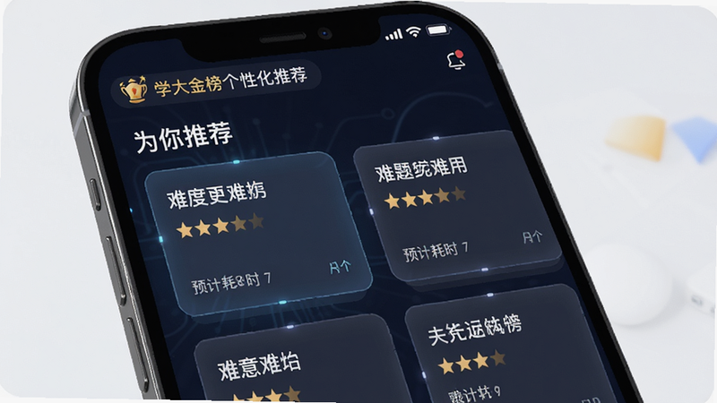 ѧ������Ի��Ƽ����棬����Ϊ�ֻ���Ļ��������ʾ��Ϊ���Ƽ�����飬������ͬ�Ѷȵ���Ŀ��Ƭ���Ű���в�θУ����Ƽ��У�ϸ����ʾ�Ѷ��Ǽ���Ԥ�ƺ�ʱ�����ʸߣ��ɾ����޶���Ԫ��