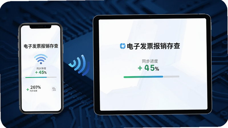 ����Ϊ��̨�豸���ֻ���ƽ�壩����չʾ����Ļ����ʾ�����ӷ�Ʊ������顱������ͬ��״̬���м������������ź�ͼ�꣬����Ϊ����ɫ�Ƽ�����������ƽ�⣬�Ű��ִ������ȫ���ţ�ϸ�ڰ���ͬ�����Ȱٷֱȣ����ʸ��壬�ɾ����޶���Ԫ��