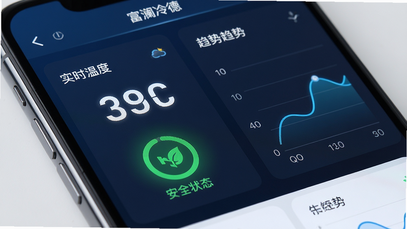 ����������APP���ݼ�ؽ�����д������Ϊ�ֻ���Ļ����ʾʵʱ�¶����ֺ���ɫ��ȫ״̬ͼ�꣬�������ҷ��������Ϊ��ֵ���Ҳ�Ϊ����ͼ���������Ƽ���ϸ�ڴ���΢���Ĺ���Ч�������ʸ��壬�ɾ����޶���Ԫ��