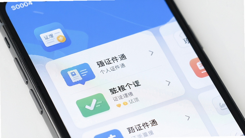 主体为智能手机屏幕特写,布局居中,展示APP界面,排版简洁,风格现代扁平化,细节清晰显示