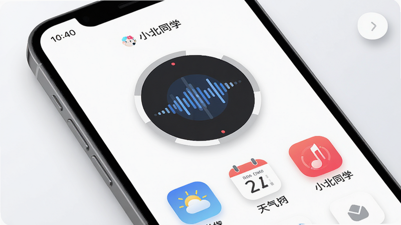 ����Ϊ�ֻ���ĻչʾС��ͬѧAPP���棬����������������ʾʱ�����ڣ��м�ΪԲ������ʶ���ζ������·����г��ù���ͼ�������������������֣��Ű����࣬���Ϊ�ִ���ƽ��UI��ƣ�ϸ�ڴ��������Ӱ���Ӳ�θУ����ʸ���8k���ɾ��޶���Ԫ�أ�������ʾ��С��ͬѧ��