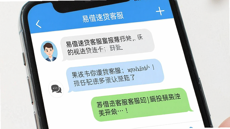 在线客服对话界面预览,主体为手机聊天窗口,布局气泡式,排版自然,风格简洁明快,细节显示客服头像与回复消息,画质清晰,干净,无多余元素,包含