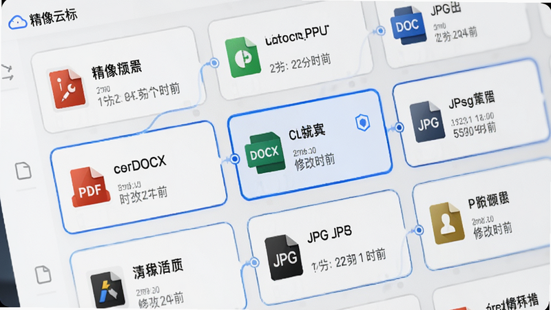 �����Ʊ��ļ�ѡ�������д������Ϊ�ļ��б�ҳ����ʾ���ָ�ʽͼ����PDF��DOCX��JPG������Ϊ��Ƭʽ���У�ÿ�ſ�Ƭ��ʾ�ļ�������С���޸�ʱ�䣬�Ű����뻮һ������Լ�ִ���ϸ�ڰ����ļ����Ͳ�ɫ��ʶ��ѡ��״̬����ɫ�����߿򣬻���ϸ�壬����㣬���ֱ�ע�������Ʊꡱ