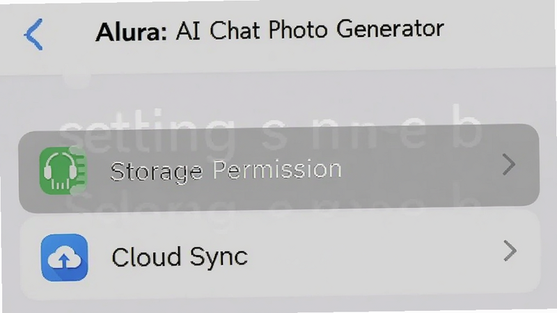 �ֻ������ͼ����ʾ Alura: AI Chat Photo Generator ������ҳ�棬������ʾ 