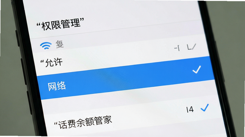 �������ֻ����ý��棬��ʾӦ��Ȩ�޹���ҳ�棬����Ϊ�б���ʽ��������ʾ