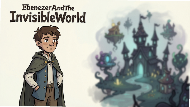 ����ΪEbenezerAndTheInvisibleWorld��Ϸ�����棬���������������ʾ��ɫEbenezerվ����̬���Ҳ�չʾ���ɼ������ģ���������Ű����࣬���Ϊ�ֻ�廭�磬ϸ�ڷḻ�����ʸ��壬�ɾ����޶���Ԫ��