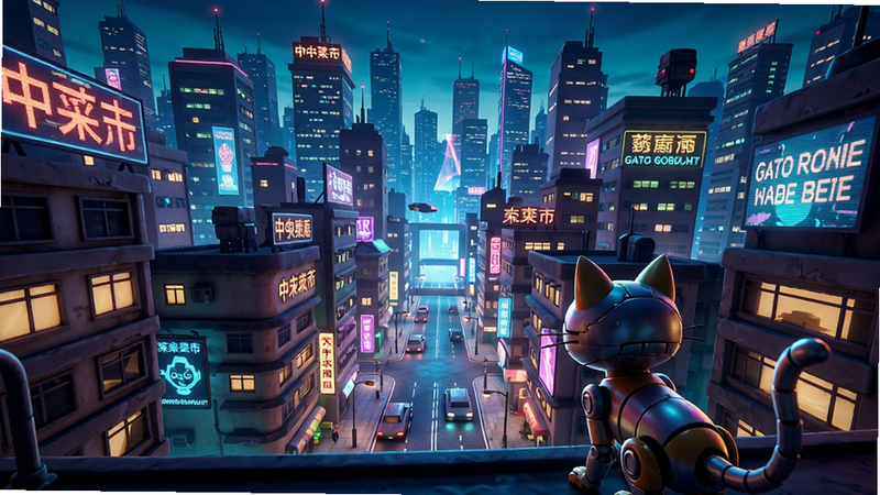 ���壺Gato Roboto��Ϸ�ڵĳ���ȫ����չʾ�ߵʹ���Ľ����ṹ�ͷ���Ľֵ������֣���Ǿ�ͷ��׽������ȣ�ǰ���л�еè�ı�Ӱ���Ű棺ǿ���ռ��θУ���񣺸߱��Ͷȵ��������ɫ����ϸ�ڣ��������������ĺ�Ӣ�Ļ�ϵĹ�������ʣ������壬ɫ�����ޣ������