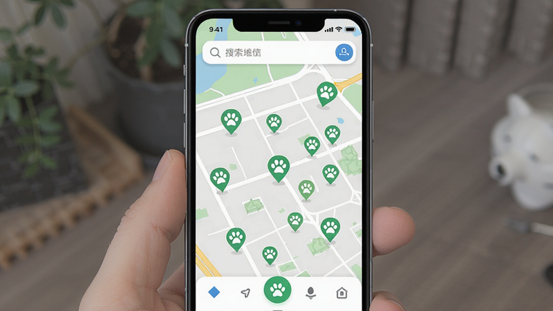 ���б�APP��ͼ���ܽ��棬����Ϊ�ֻ���Ļ��ʾ��ͼ���棬��ͼ�Ϸֲ��Ŷ����ɫ����צӡͼ�꣬���������Ѻ��̻������涥�������������ײ��е�����ť������ִ���ƽ����ϸ���������߻���