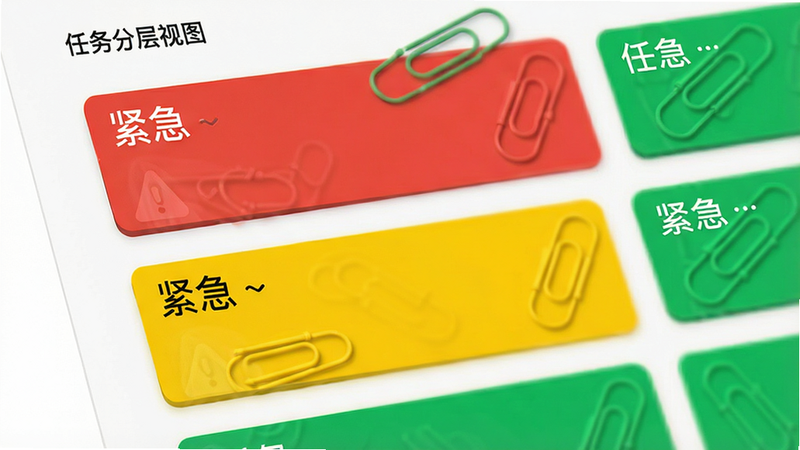 paperclips Ӧ���е�����ֲ���ͼ����ʾ��ɫ����ɫ����ɫ���ֲ�ͬ��ɫ������Ƭ����ɫ��Ƭλ�����Ϸ�����ע�������������岼�����룬ɫ�����������壬�ɾ�