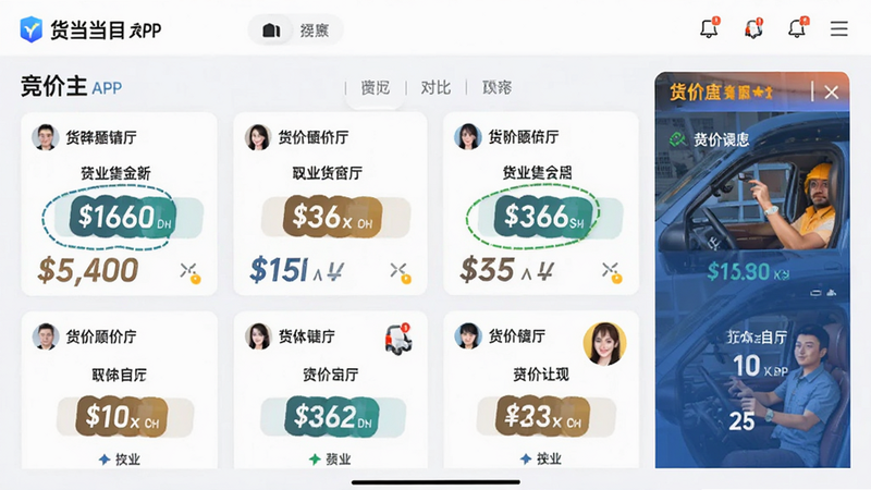 ����Ϊ����������APP�ľ��۴������棬����չʾ���˾�����ۿ�Ƭ��Ա������Ű����룬���Ϊ��������磬ϸ��ͻ���۸�������˾��ͷ�񣬻��������������ұ���
