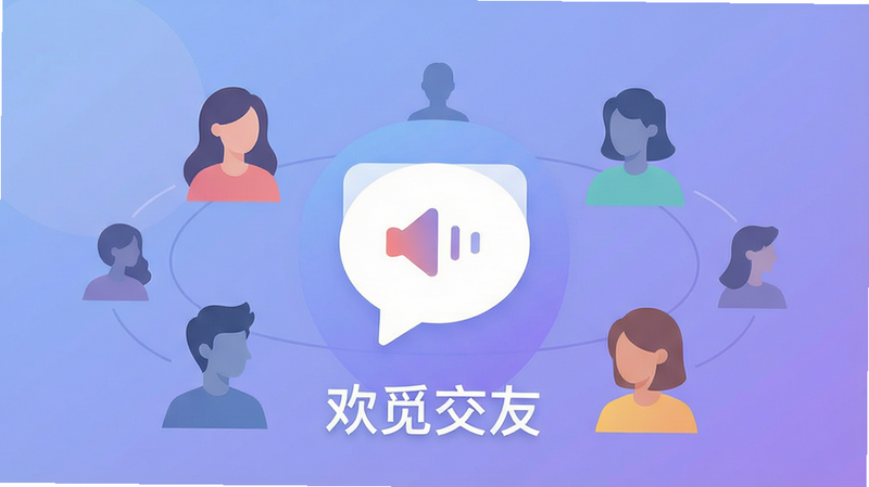 һ��չʾ���ٽ���App������ĸ���ͼ������Ϊ��͵�����ɫ���䣬������ʾһ�����ڲ��ŵ���������ͼ�꣬��Χ�����ų���������Ӱ�������罻���ӸУ����Ϊ��ƽ����ƣ����壬�ɾ����޶���Ԫ�أ����֡����ٽ��ѡ������ɼ�