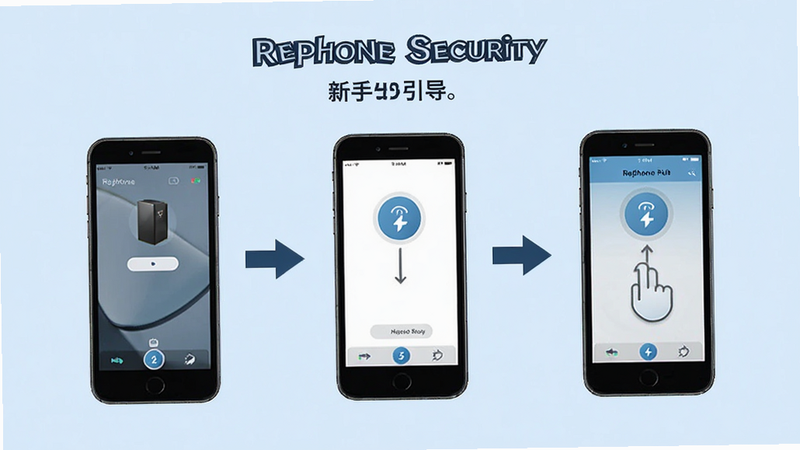 RePhone Security �����������棬չʾ����ͼ�⣬����Ϊ����ɫ��������������ͷָʾ�������򣬼���񣬸�������