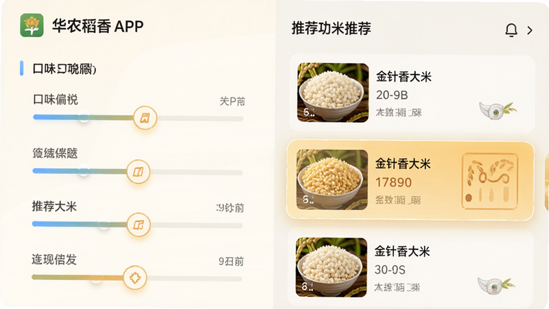 ���壺��ũ����APPѡ�׹���ҳ�棬���֣����Ϊ��ζƫ�û��飬�Ҳ�Ϊ�Ƽ������б����Ű棺���ҷ�������񣺿Ƽ�������ܰ��ϣ�ϸ�ڣ�������ʾ