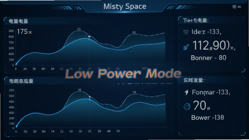 ������Misty space������״̬���ͼ������Ϊ�Ǳ��̷���Ű�����չʾ�������¶����ݣ����Ϊ�Ƽ�����ɫ����ϸ����ʾƽ��������ͼ��ʵʱ�����������������������֡�Low Power Mode��������ʾ��������ͼ��