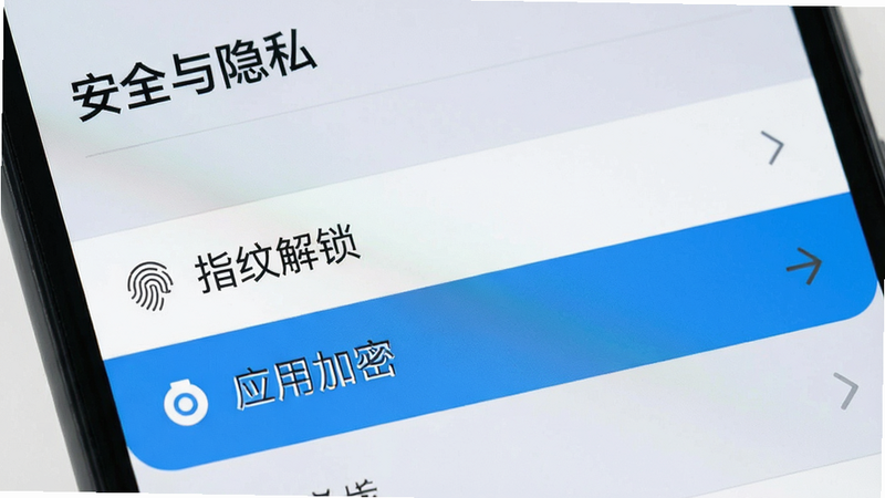 手机设置界面特写,显示