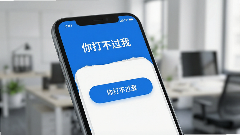 一张展示手机屏幕的写实风格图片,主体为一部现代智能手机,屏幕上显示着名为