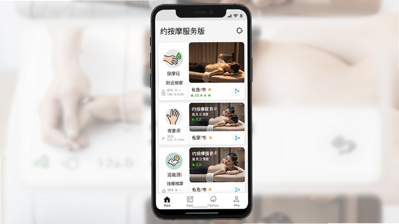 ����Ϊ��Լ��Ħ����桱��׿APP���ֻ������ͼ������Ϊ����ȫ����ʾ��������ʾӦ�����ƣ��в�չʾ������Ħ�ŵ��б���Ƭ���ײ�Ϊ�����������Ϊ�ִ���Լ��ƽ����ƣ�ϸ�ڰ���������ͼ���������Ű棬���ʸ��壬�ɾ����޶���Ԫ��