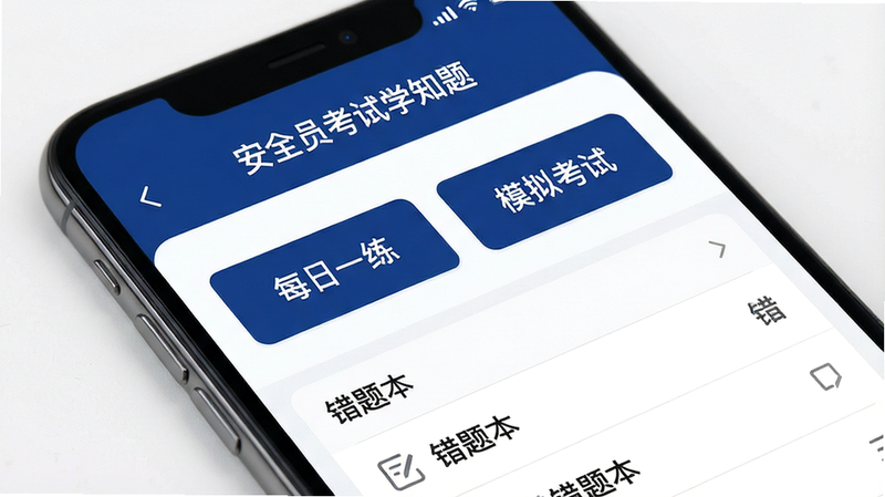 һ�Ÿ��������ֻ���Ļ��д����ʾ����ȫԱ����ѧ֪�⡱APP��ҳ���棬����Ϊ��ɫ������������ɫ����������Ļ����չʾ��ÿ��һ�����͡�ģ�⿼�ԡ�������ť���·��С����Ȿ���б���UI����ִ���࣬��ƽ����ƣ�������ͣ��޶���ˮӡ��4k���壬�ɾ�����
